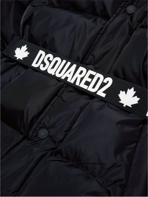 Piumino bambina nero Dsquared Kids | DQ2439D00BNDQ900